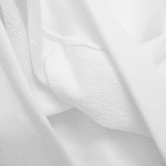 Moschino Teddy Bear Print Terry Crew Neck Sweatshirt in White - Picture 6 of 7